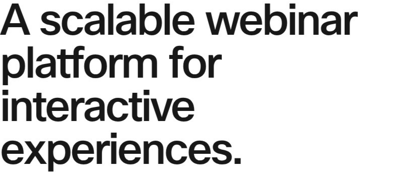 Webex Events Homepage