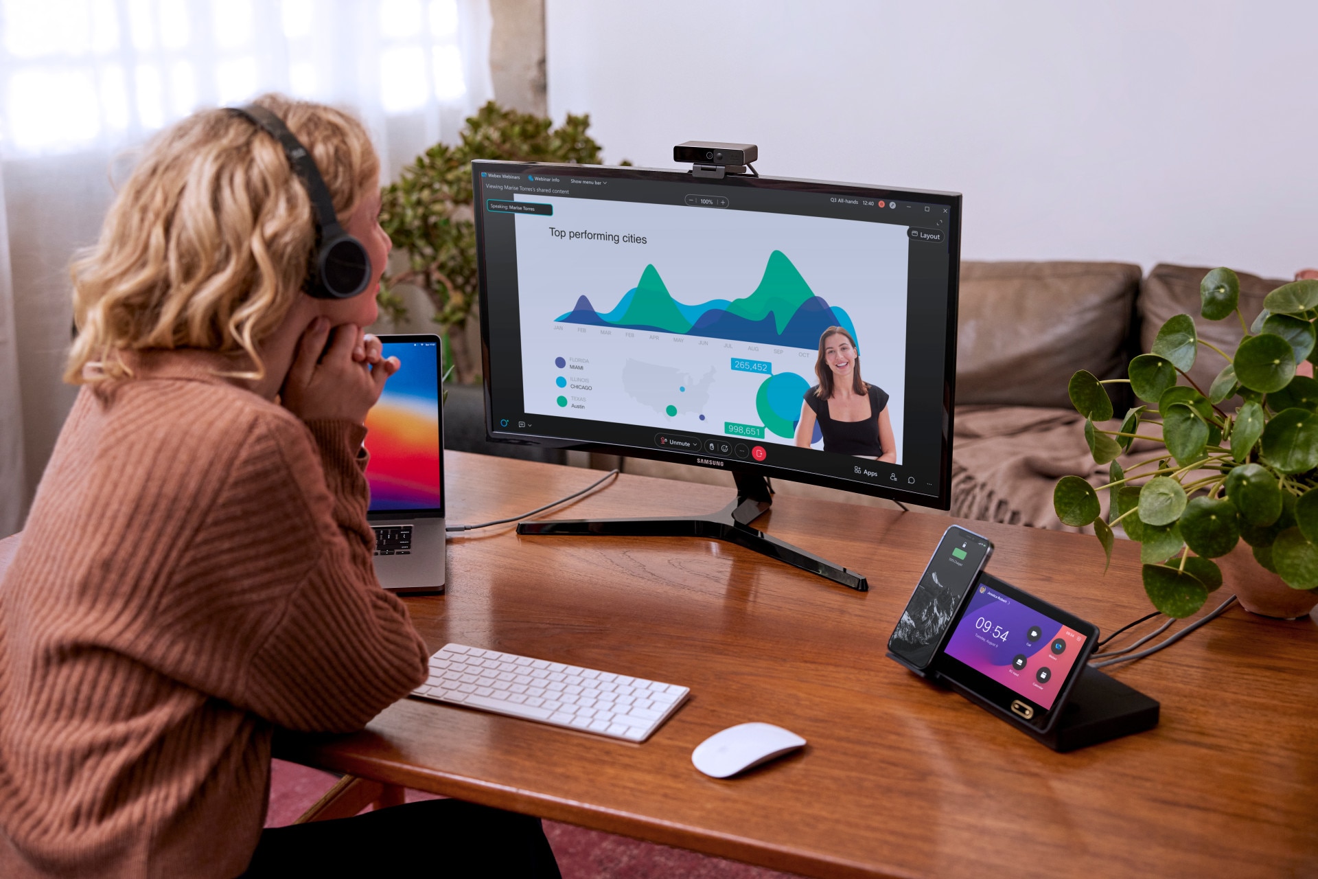 Webex Webinar Interface